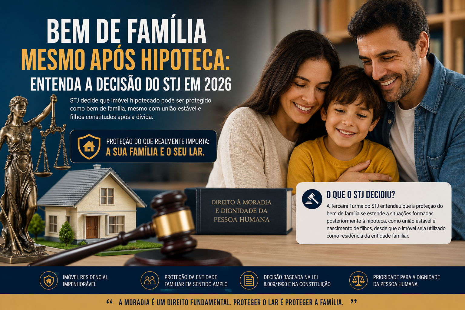 A Impenhorabilidade do Bem de Família Mesmo Após Hipoteca: Entenda a Nova Posição do STJ em 2026